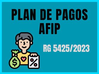 Plan de pago AFIP para obligaciones vencidas al 31/08/23