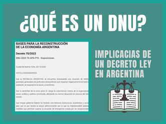 ¿Qué es un DNU en Argentina?