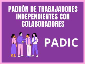 Padrón de Trabajadores Independientes con Colaboradores (PADIC)